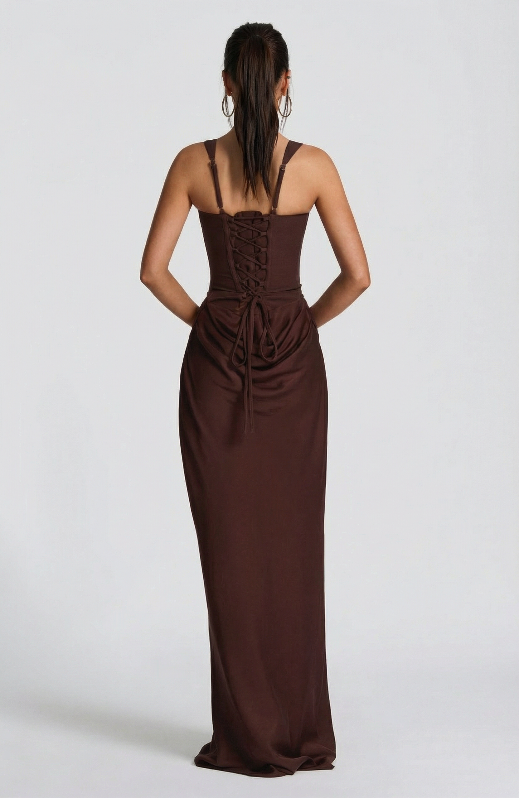 kali maxi dress brown KALI MAXI DRESS