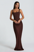 Mirella Maxi Dress - Plum Brown