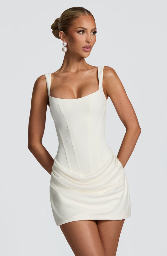 IVORY TEMPT CORSET DRESS