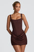 MOCHA TEMPT CORSET DRESS
