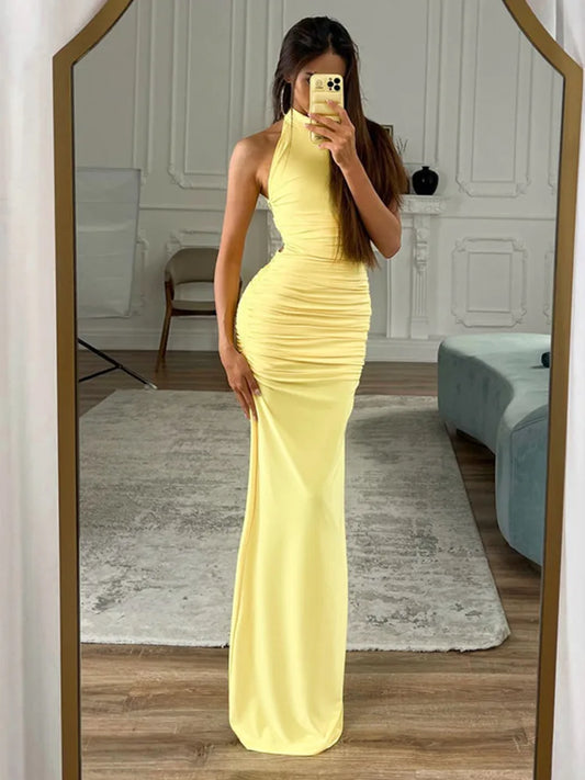 AMARELIA RUCHED GOWN
